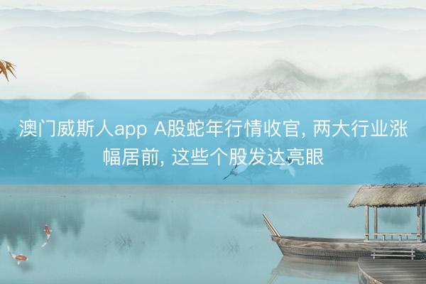 澳门威斯人app A股蛇年行情收官， 两大行业涨幅居前， 这些个股发达亮眼