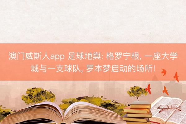 澳门威斯人app 足球地舆: 格罗宁根， 一座大学城与一支球队， 罗本梦启动的场所!