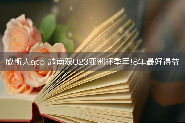 威斯人app 越南获U23亚洲杯季军!8年最好得益