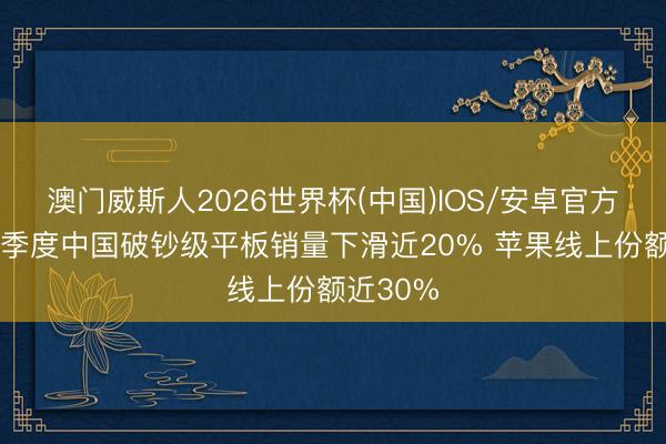澳门威斯人2026世界杯(中国)IOS/安卓官方下载 一季度中国破钞级平板销量下滑近20% 苹果线上份额近30%