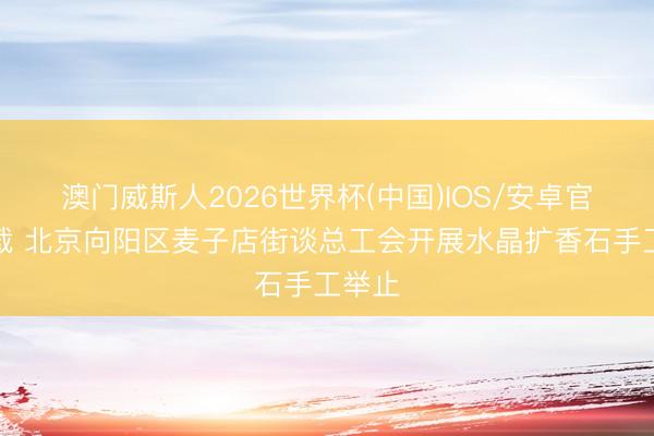 澳门威斯人2026世界杯(中国)IOS/安卓官方下载 北京向阳区麦子店街谈总工会开展水晶扩香石手工举止